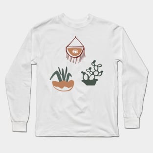 Boho aesthetic minimalism Long Sleeve T-Shirt